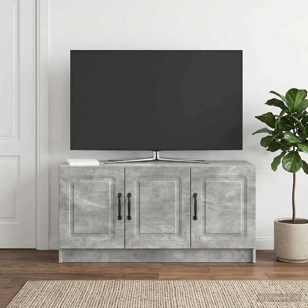 TV staliukas Televizoriaus spintelė Betono pilka 99 x 34,5 x 47 cm