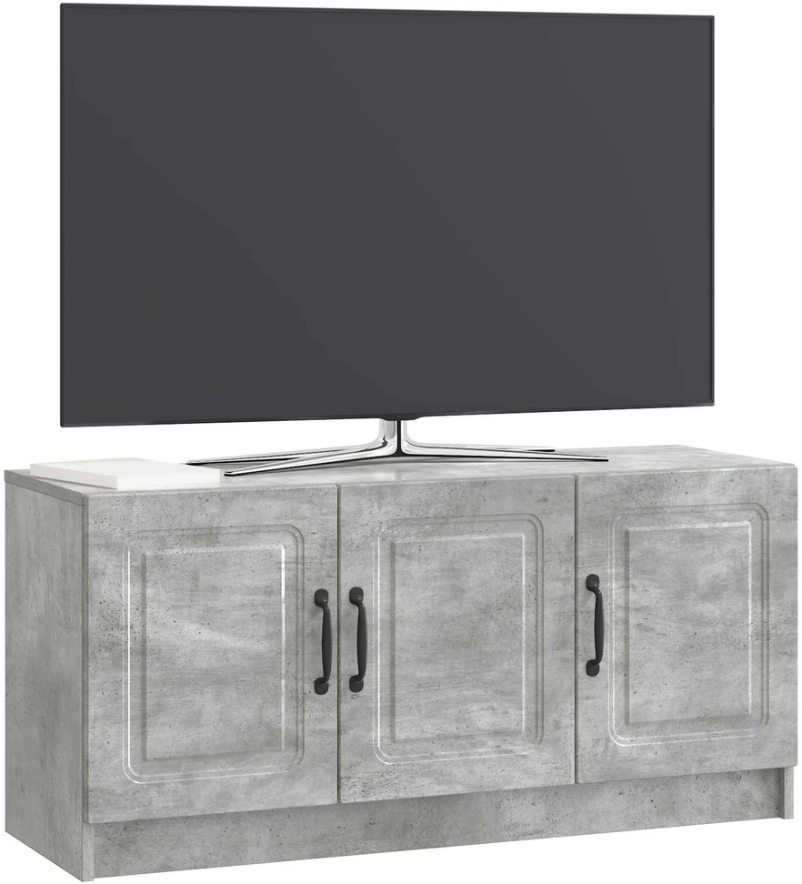TV staliukas Televizoriaus spintelė Betono pilka 99 x 34,5 x 47 cm