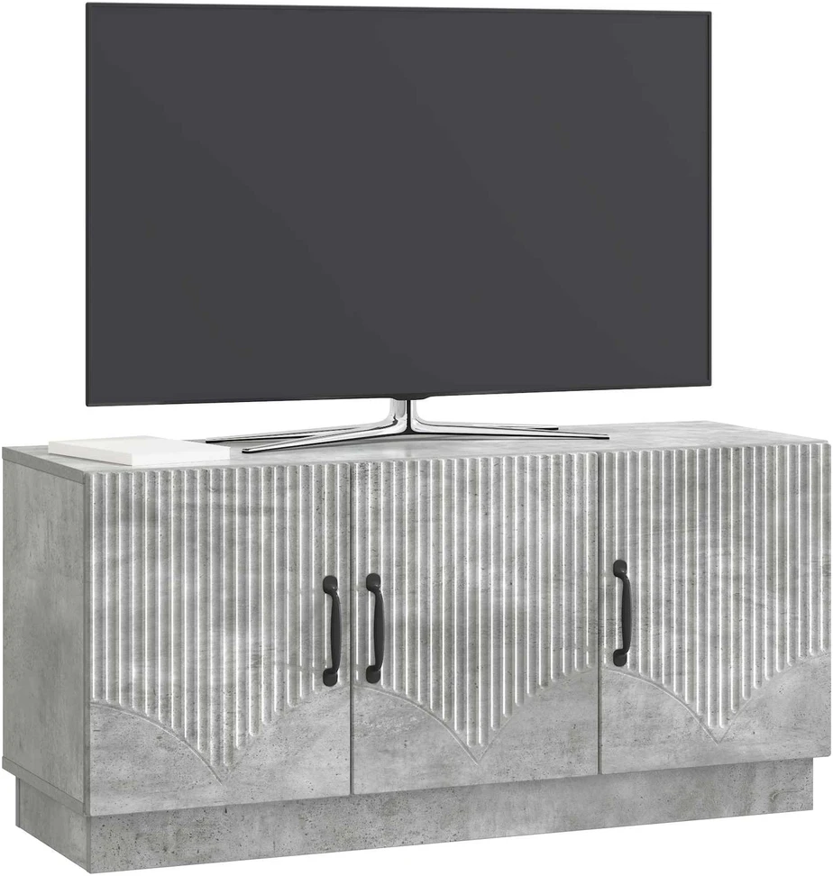 Televizoriaus spintelė Betono pilka 99 x 34,5 x 47 cm