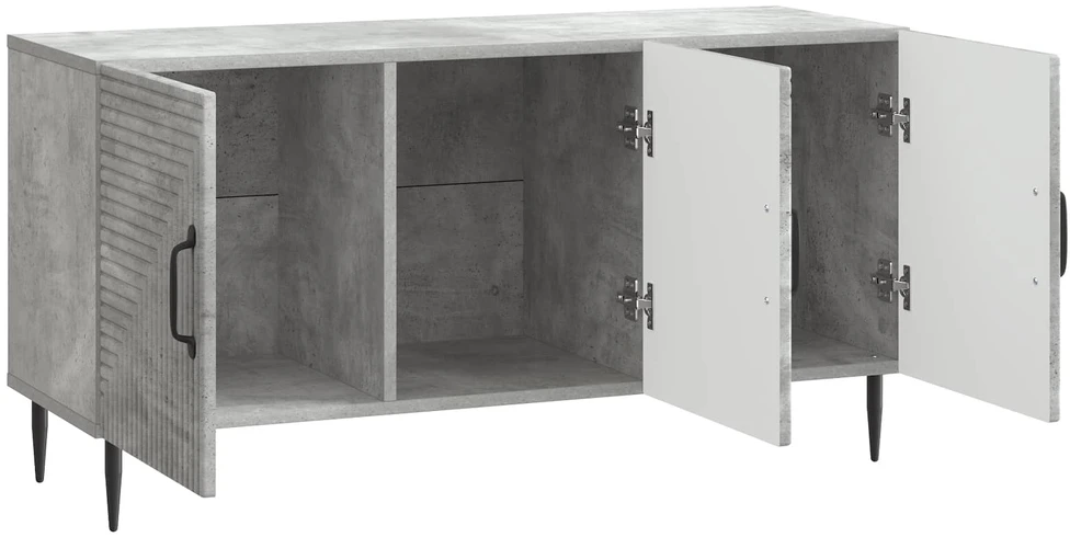 TV staliukas Televizoriaus spintelė Betono pilka 99 x 34,5 x 50 cm