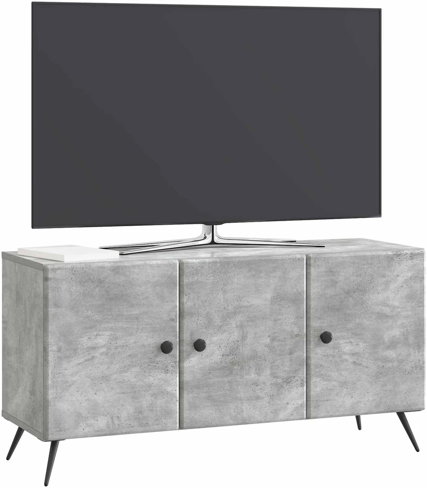 TV staliukas Televizoriaus spintelė Betono pilka 99 x 34,5 x 50 cm