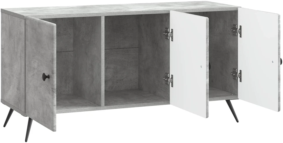 TV staliukas Televizoriaus spintelė Betono pilka 99 x 34,5 x 50 cm