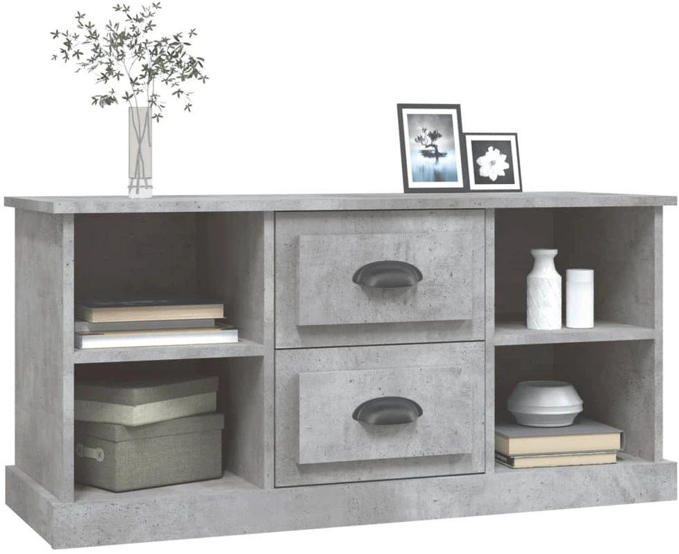 TV staliukas Televizoriaus spintelė, betono pilka, 99,5x35,5x48cm, mediena