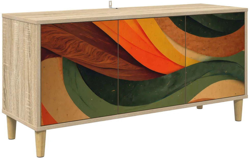 TV staliukas Televizoriaus spintelė BONN 102 x 33 x 50 cm Sonoma ąžuolo