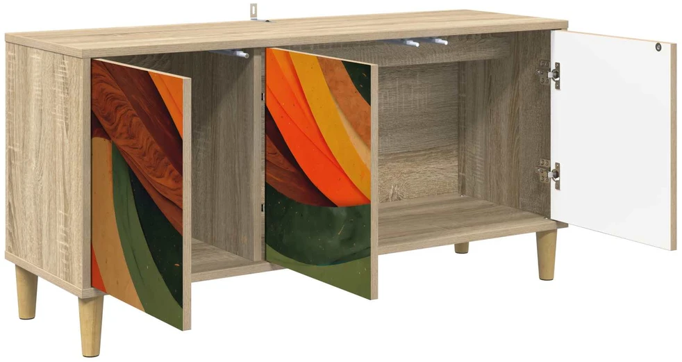 TV staliukas Televizoriaus spintelė BONN 102 x 33 x 50 cm Sonoma ąžuolo