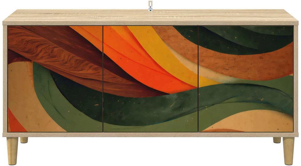 TV staliukas Televizoriaus spintelė BONN 102 x 33 x 50 cm Sonoma ąžuolo