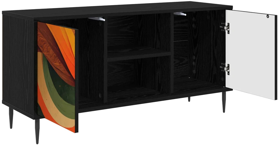 TV staliukas Televizoriaus spintelė BONN 102 x 33 x 51 cm Juodojo ąžuolo