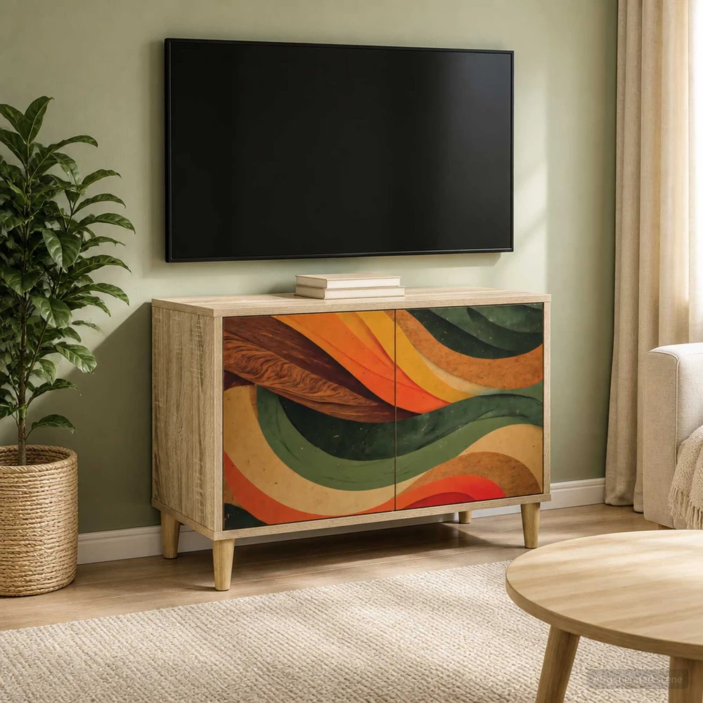 TV staliukas Televizoriaus spintelė BONN 69 x 33 x 50 cm Sonoma ąžuolo