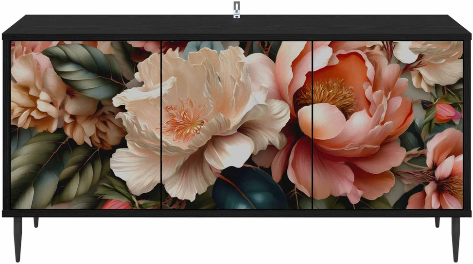 TV staliukas Televizoriaus spintelė BORNE 102 x 33 x 51 cm Juodojo ąžuolo