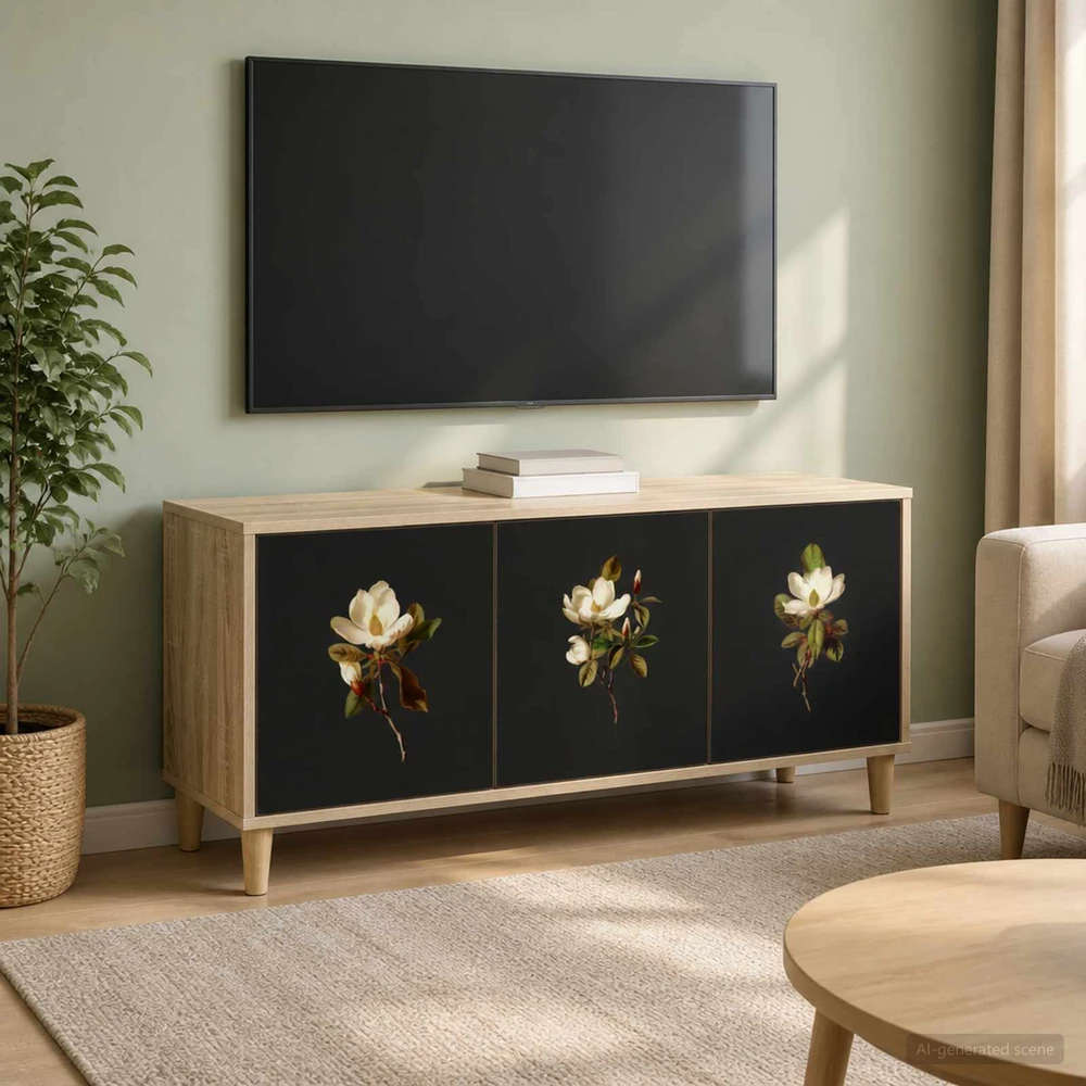 TV staliukas Televizoriaus spintelė BREMEN 102 x 33 x 50 cm Sonoma ąžuolo