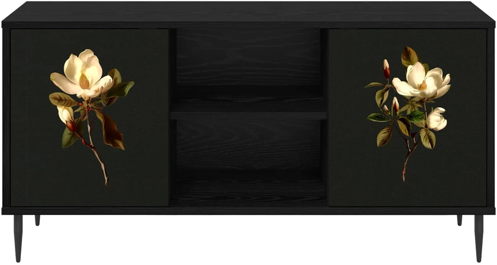 TV staliukas Televizoriaus spintelė BREMEN 102 x 33 x 51 cm Juodojo ąžuolo
