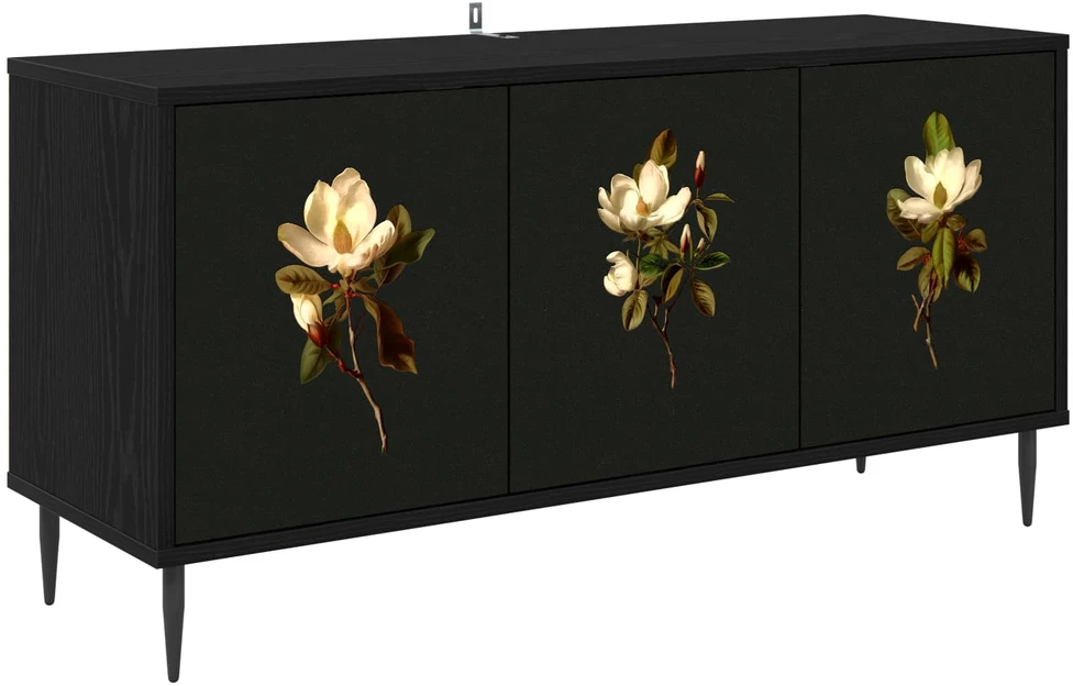 TV staliukas Televizoriaus spintelė BREMEN 102 x 33 x 51 cm Juodojo ąžuolo
