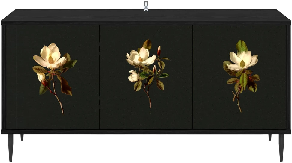TV staliukas Televizoriaus spintelė BREMEN 102 x 33 x 51 cm Juodojo ąžuolo