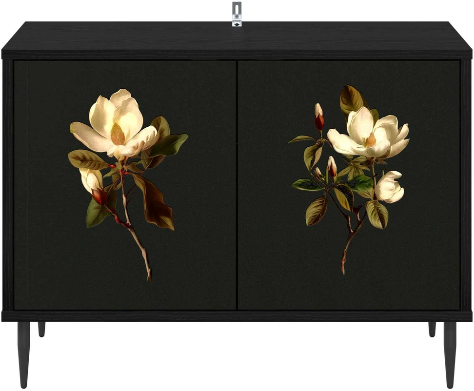 TV staliukas Televizoriaus spintelė BREMEN 69 x 33 x 50,5 cm Juodojo ąžuolo