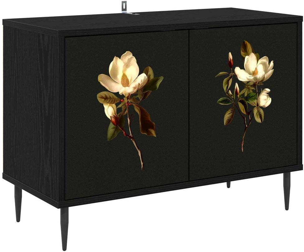 TV staliukas Televizoriaus spintelė BREMEN 69 x 33 x 50,5 cm Juodojo ąžuolo
