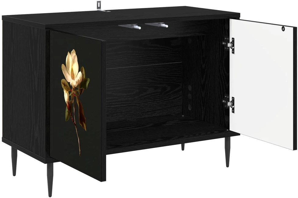 TV staliukas Televizoriaus spintelė BREMEN 69 x 33 x 50,5 cm Juodojo ąžuolo