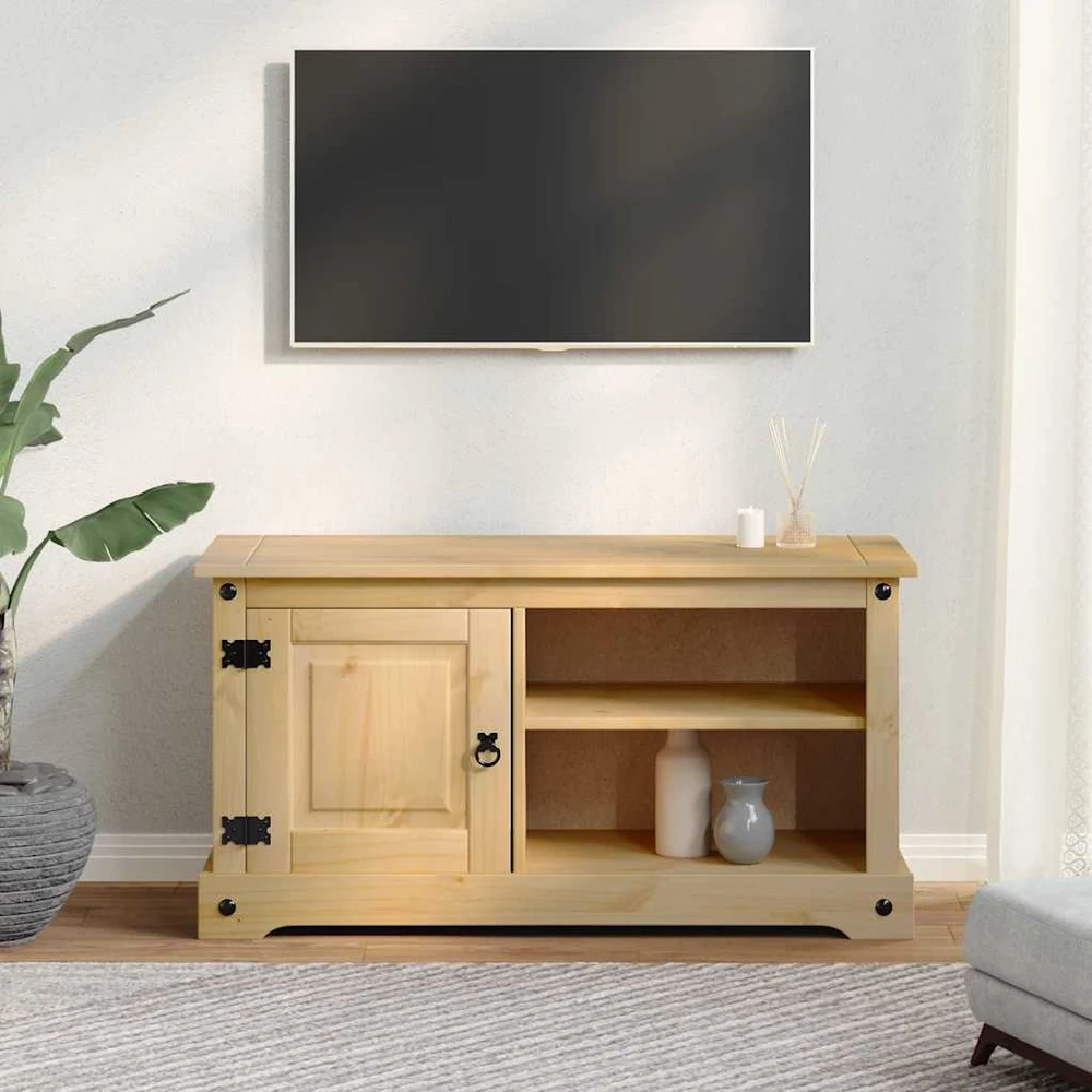 TV staliukas Televizoriaus spintelė Corona, 100x40x52cm, pušies masyvas