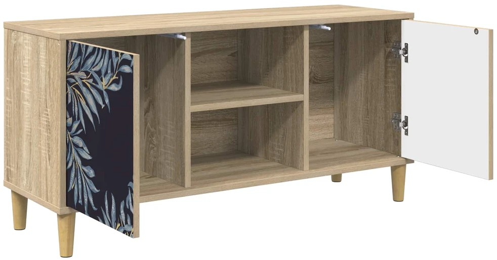 TV staliukas Televizoriaus spintelė DOKKUM 102 x 33 x 50 cm Sonoma ąžuolo