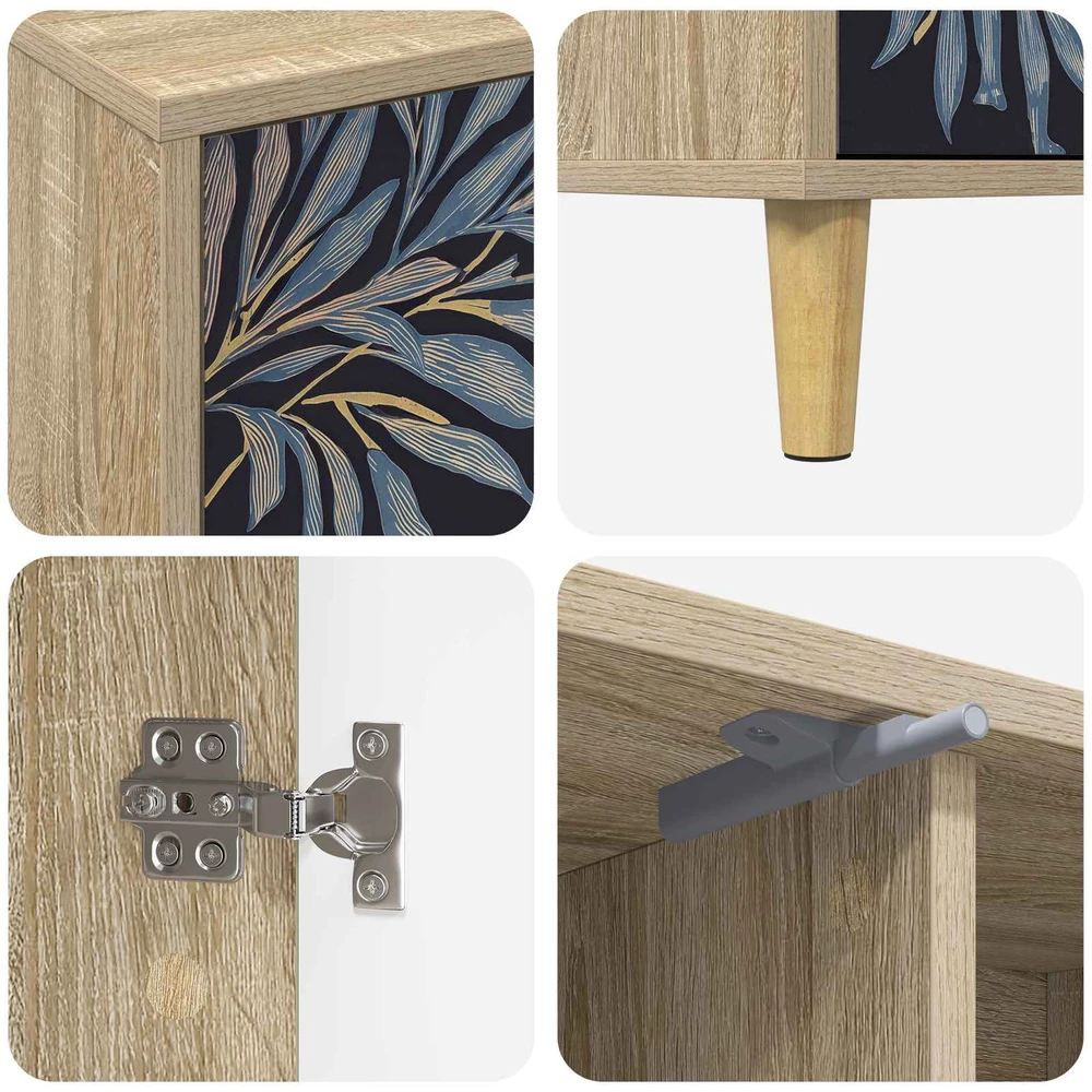 TV staliukas Televizoriaus spintelė DOKKUM 102 x 33 x 50 cm Sonoma ąžuolo