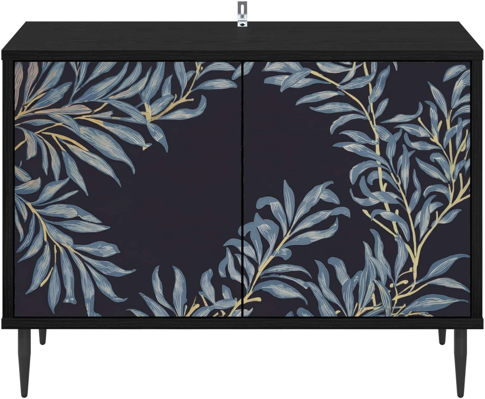 TV staliukas Televizoriaus spintelė DOKKUM 69 x 33 x 50,5 cm Juodojo ąžuolo