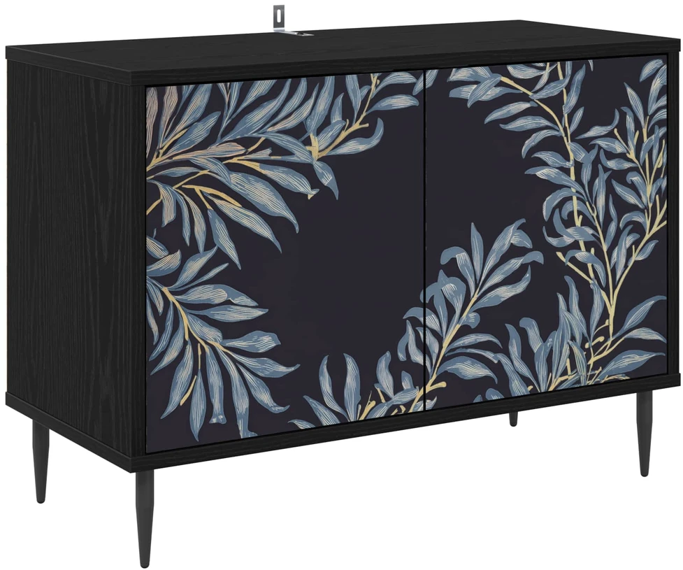 TV staliukas Televizoriaus spintelė DOKKUM 69 x 33 x 50,5 cm Juodojo ąžuolo