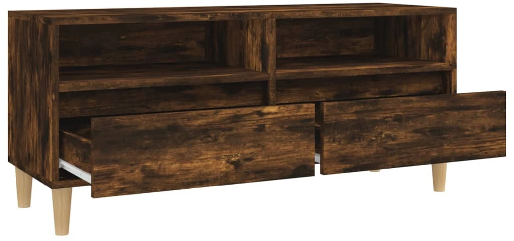 TV staliukas Televizoriaus spintelė, dūminė, 100x34,5x44,5cm, mediena