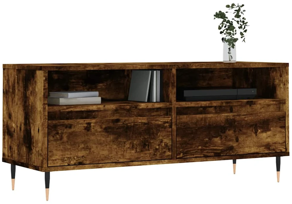 TV staliukas Televizoriaus spintelė, dūminė, 100x34,5x44,5cm, mediena