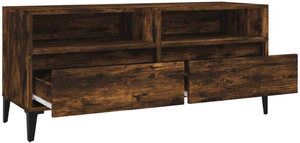 TV staliukas Televizoriaus spintelė, dūminė, 100x34,5x44,5cm, mediena