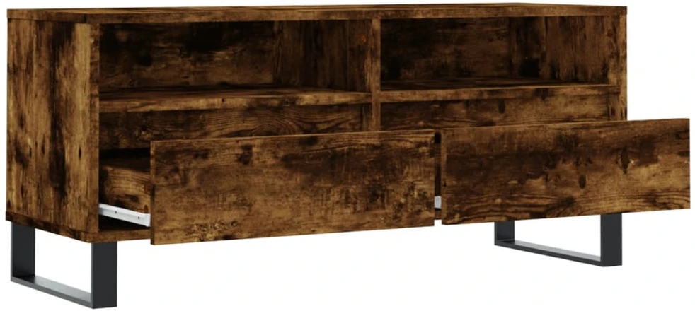 TV staliukas Televizoriaus spintelė, dūminė, 100x34,5x44,5cm, mediena