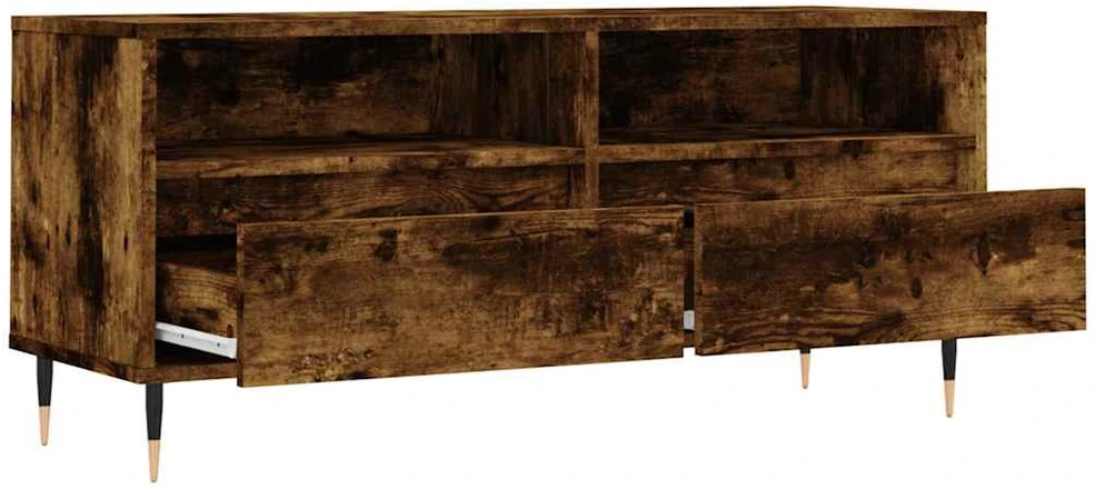 TV staliukas Televizoriaus spintelė, dūminė, 100x34,5x44,5cm, mediena