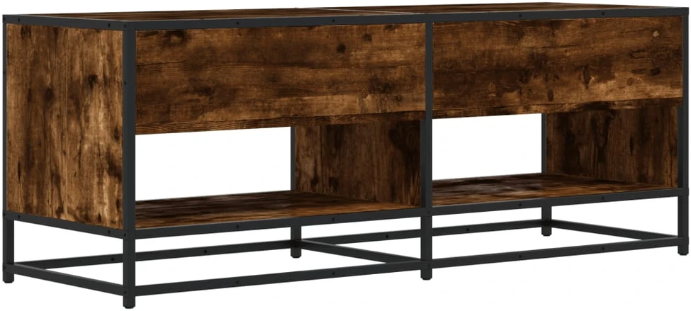 TV staliukas Televizoriaus spintelė, dūminė, 120,5x40x46cm, mediena/metalas