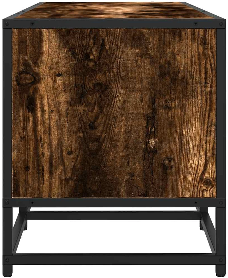 TV staliukas Televizoriaus spintelė, dūminė, 120x35x41cm, mediena ir metalas