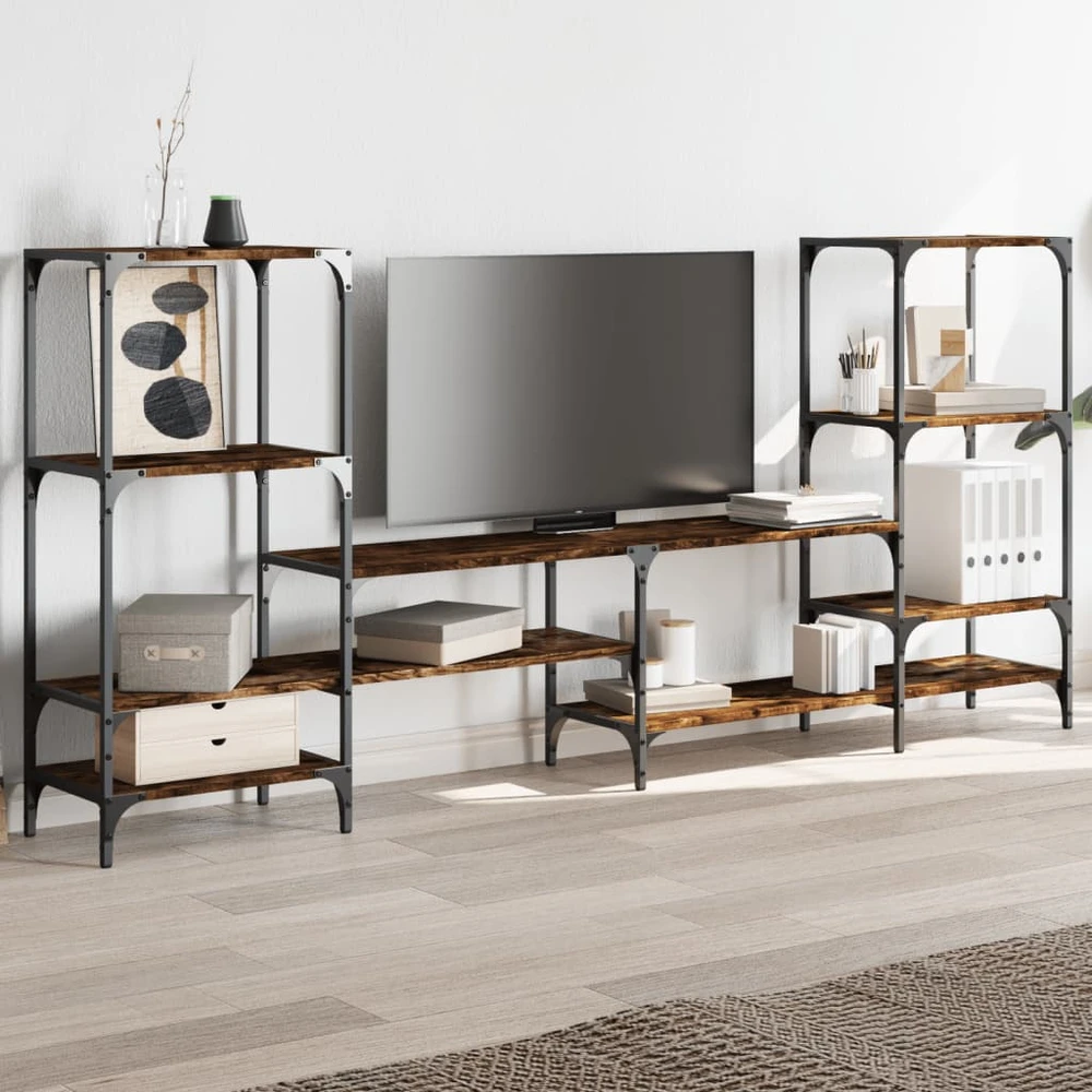 TV staliukas Televizoriaus spintelė, dūminė, 206,5x28,5x95cm, mediena