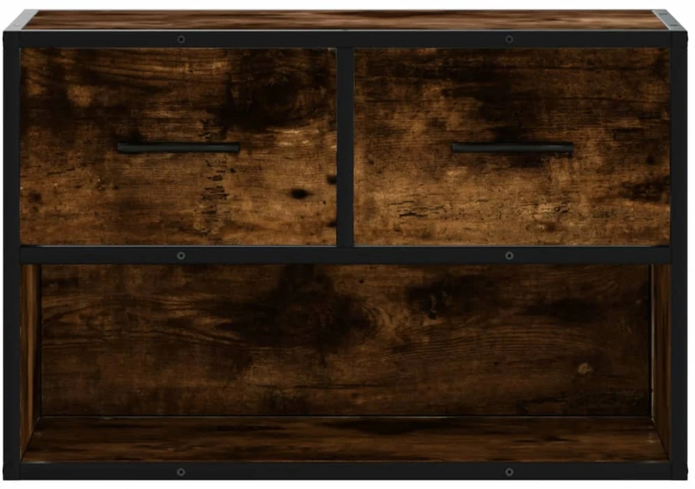 TV staliukas Televizoriaus spintelė, dūminė, 60x31x39,5cm, mediena/metalas