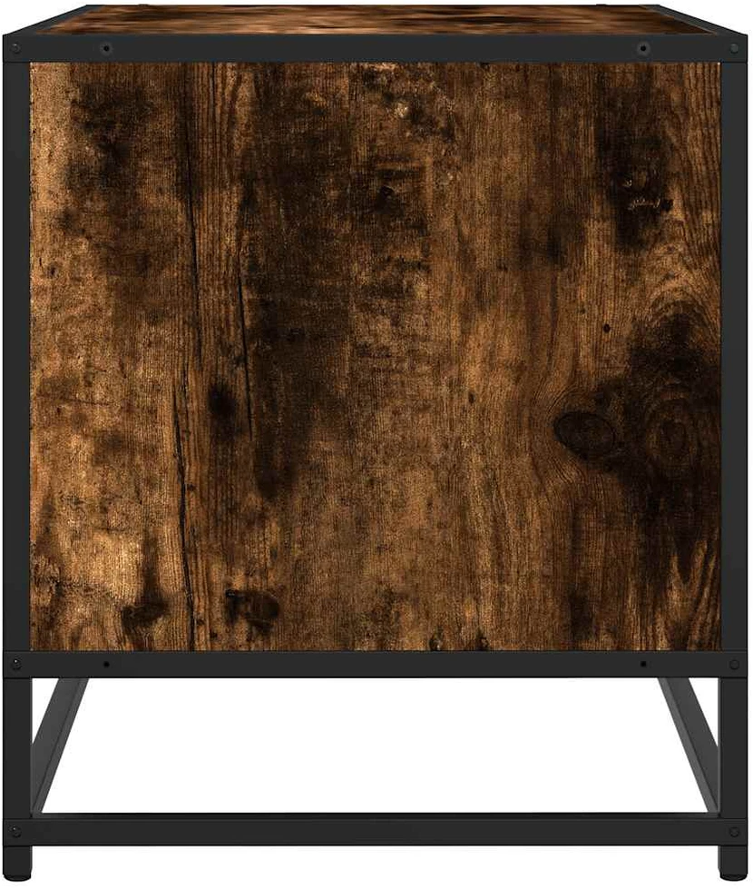 TV staliukas Televizoriaus spintelė, dūminė, 61x40x46cm, mediena ir metalas