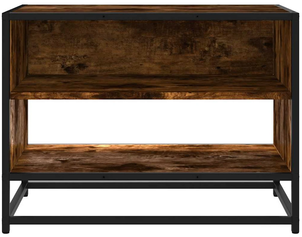 TV staliukas Televizoriaus spintelė, dūminė, 61x40x46cm, mediena ir metalas