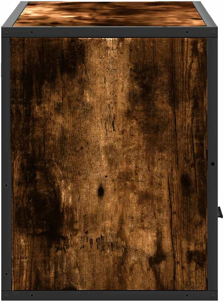 TV staliukas Televizoriaus spintelė, dūminė, 80x31x39,5cm, mediena/metalas