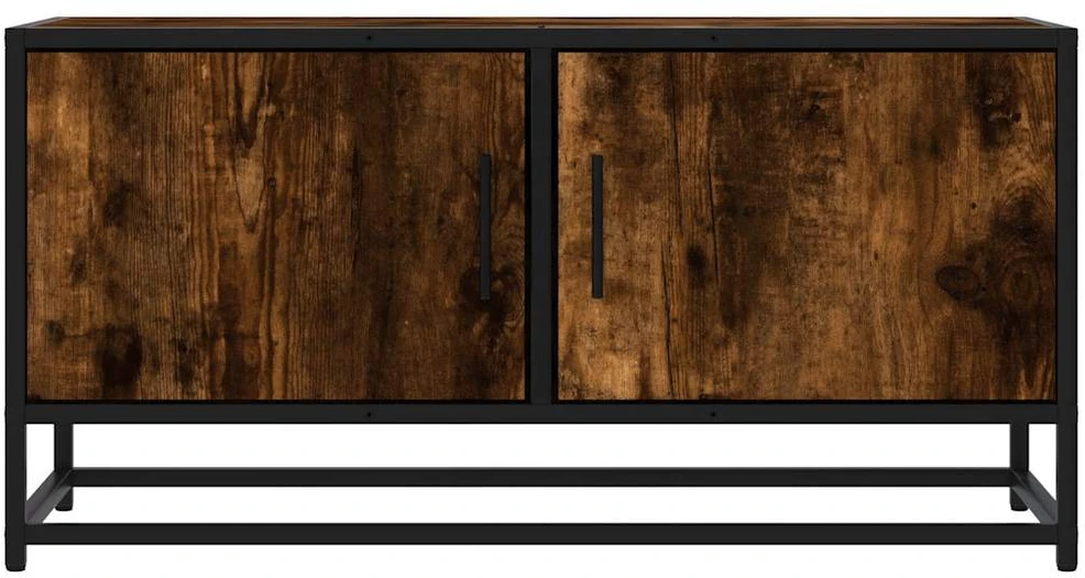 TV staliukas Televizoriaus spintelė, dūminė, 80x34,5x40cm, mediena/metalas