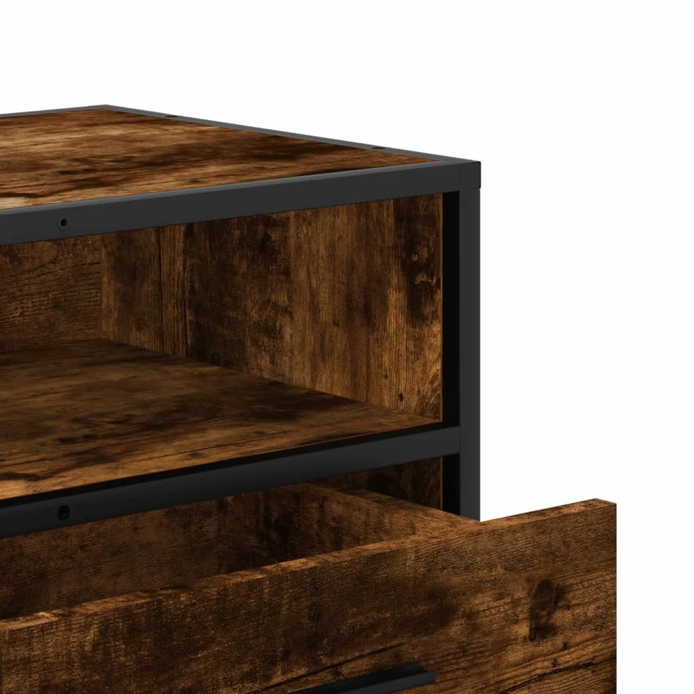 TV staliukas Televizoriaus spintelė, dūminė, 80x34,5x40cm, mediena/metalas