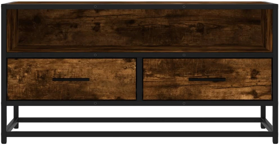 TV staliukas Televizoriaus spintelė, dūminė, 80x34,5x40cm, mediena/metalas