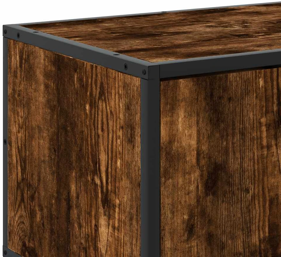TV staliukas Televizoriaus spintelė, dūminė, 80x34,5x40cm, mediena/metalas