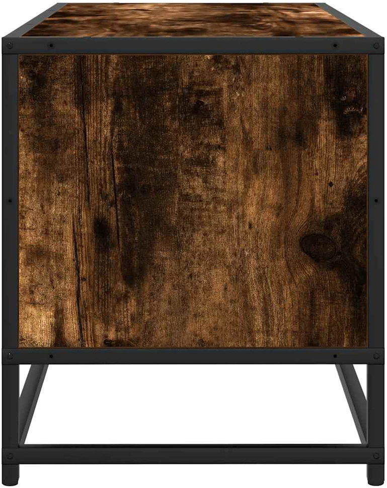 TV staliukas Televizoriaus spintelė, dūminė, 80x34,5x40cm, mediena/metalas