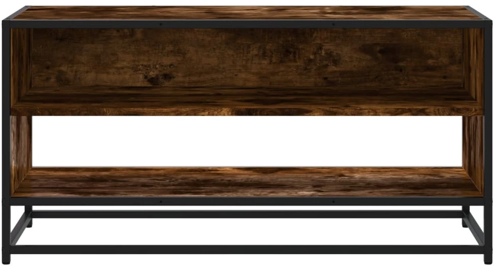TV staliukas Televizoriaus spintelė, dūminė, 91x40x46cm, mediena ir metalas