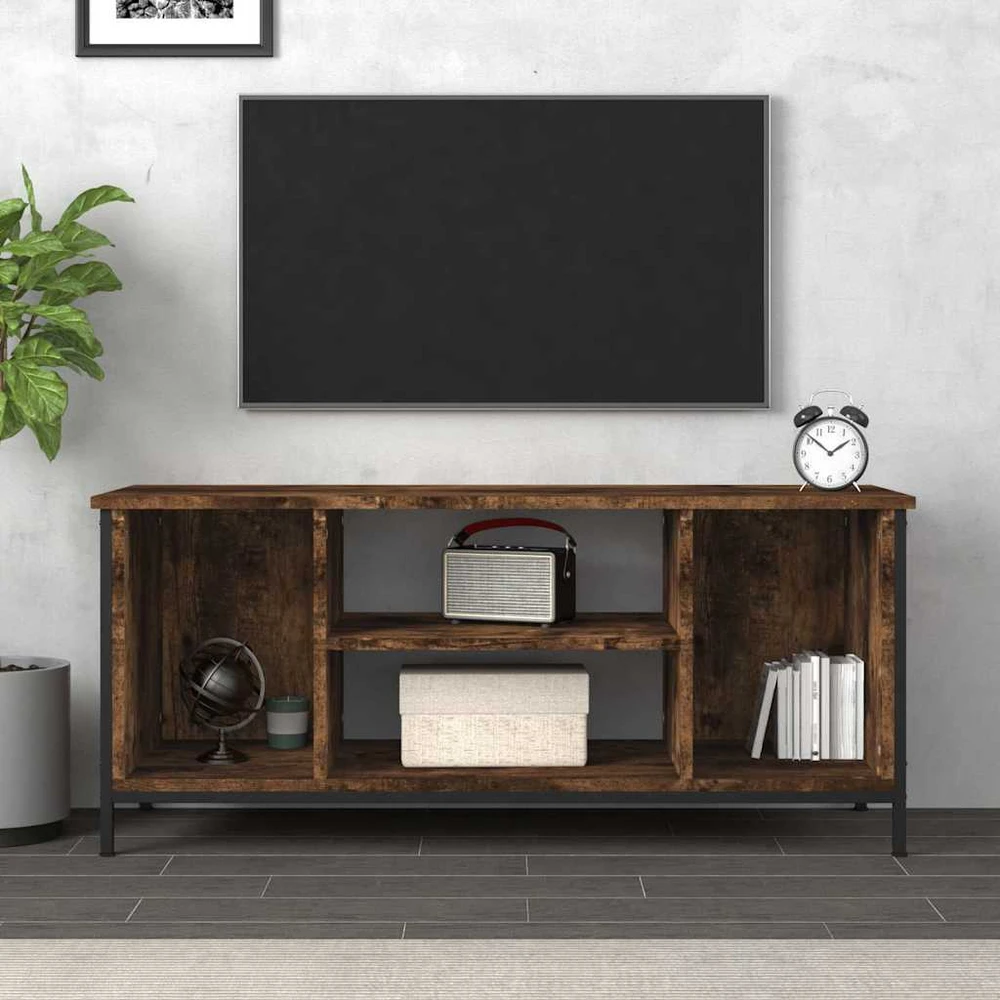 TV staliukas Televizoriaus spintelė, dūminio ąžuolo, 102x35x45cm, mediena