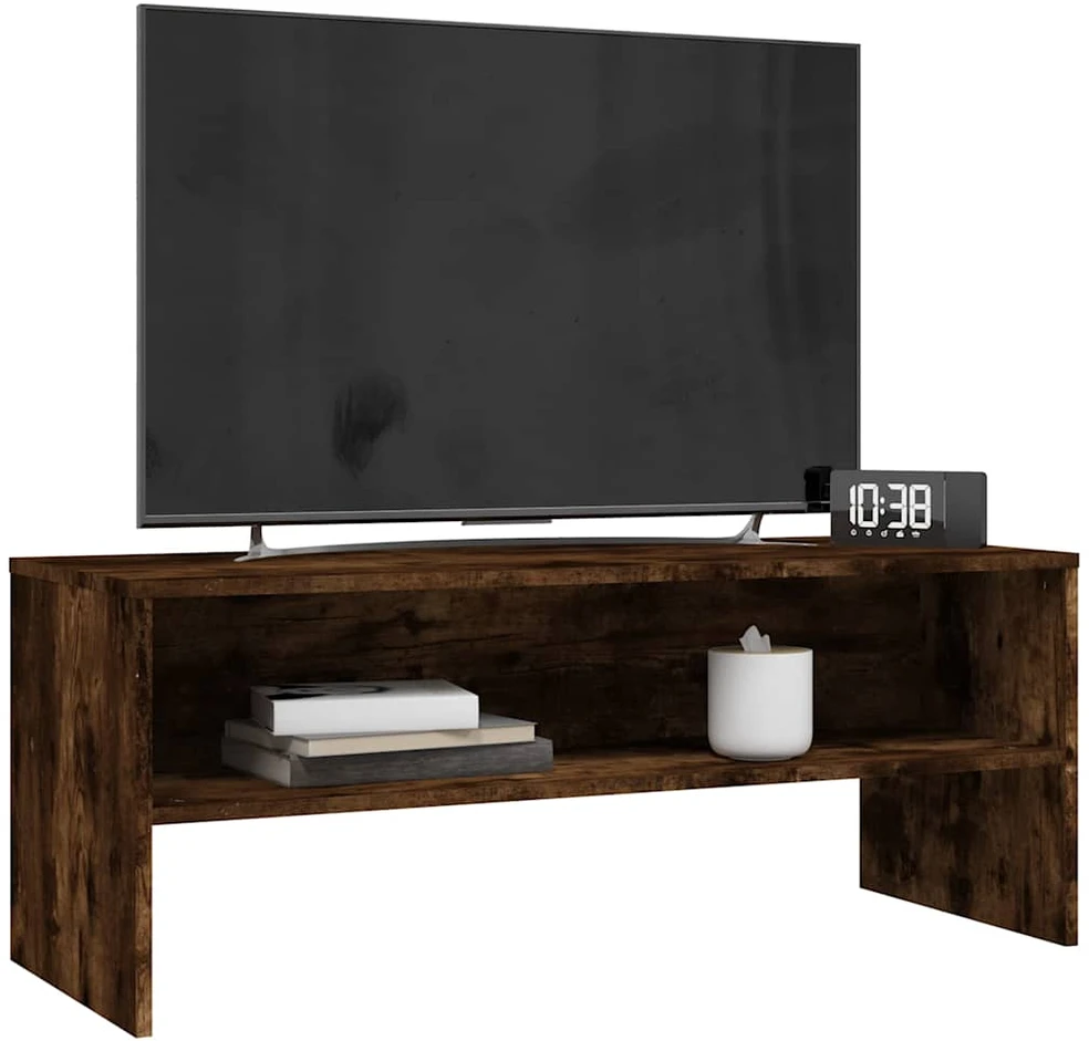 TV staliukas Televizoriaus spintelė, dūminio ąžuolo, 100x40x40cm, mediena