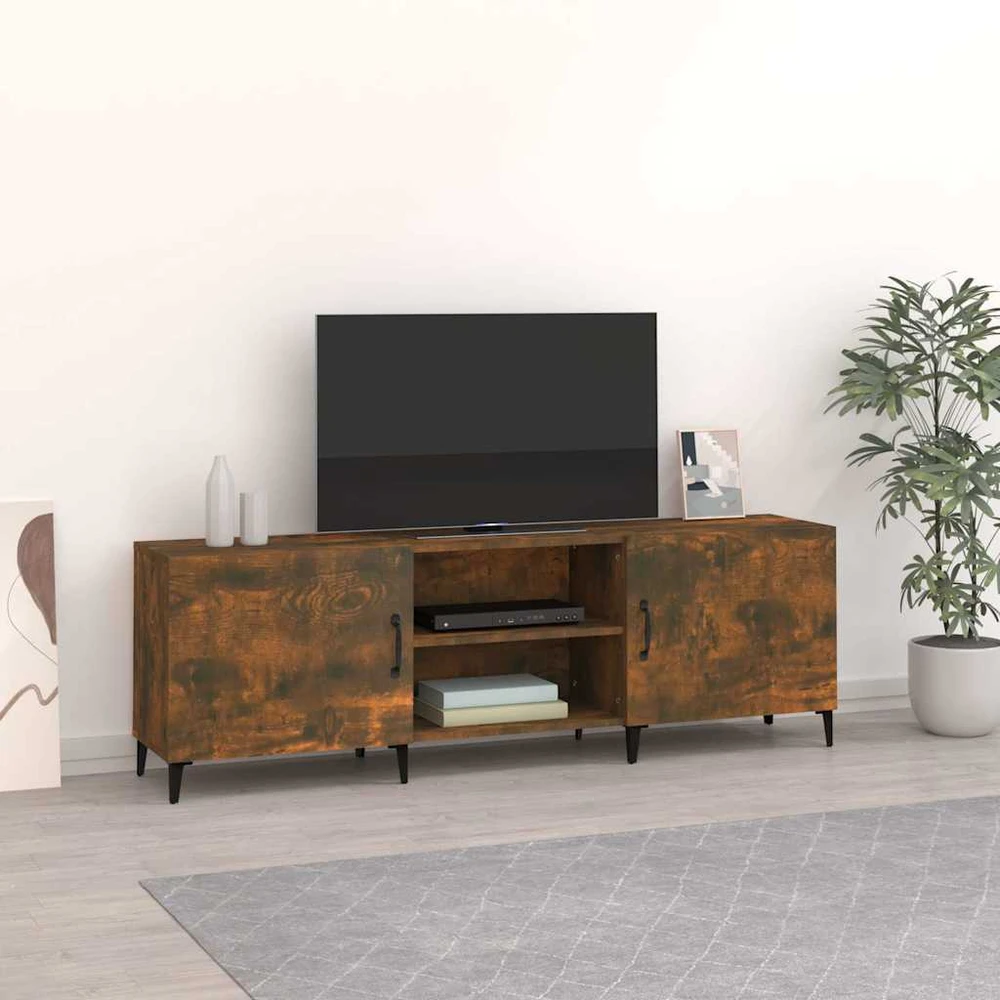 TV staliukas Televizoriaus spintelė, dūminio ąžuolo, 150x30x50cm, mediena