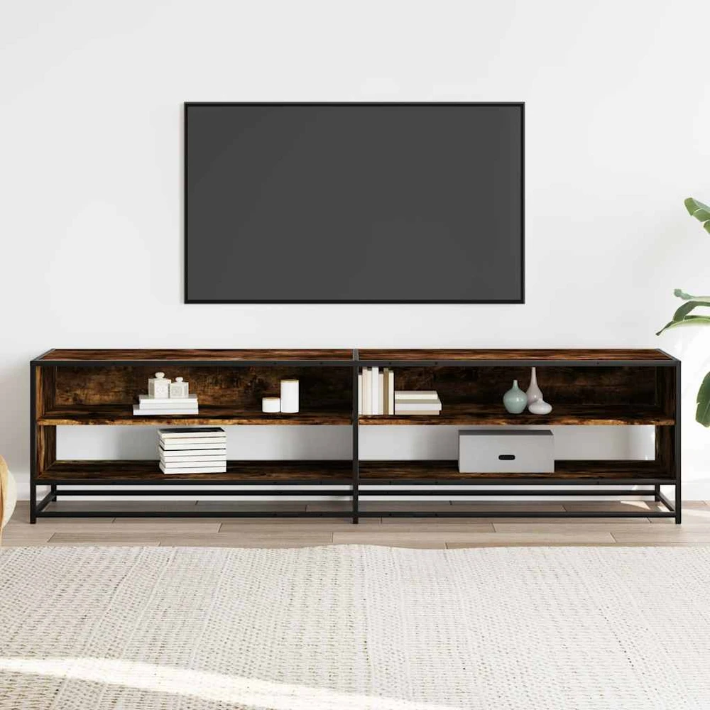 TV staliukas Televizoriaus spintelė, dūminio ąžuolo, 180,5x40x46cm, mediena