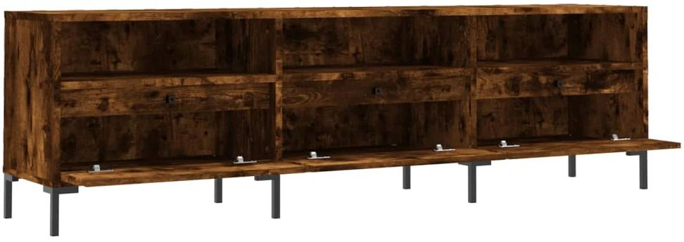 TV staliukas Televizoriaus spintelė, dūminio ąžuolo, 150x30x44,5cm, mediena