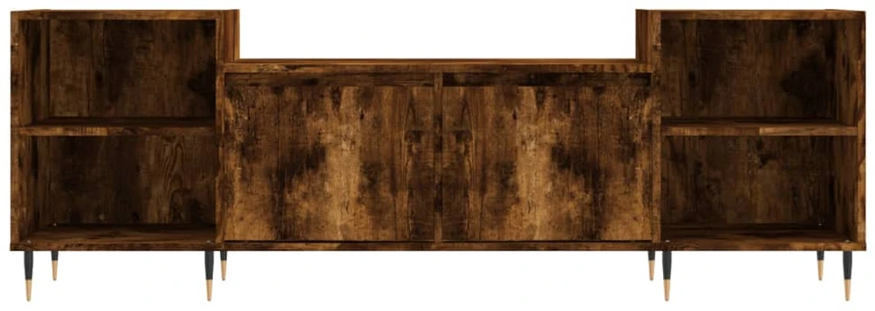 TV staliukas Televizoriaus spintelė, dūminio ąžuolo, 160x35x55cm, mediena