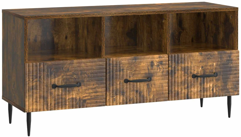 TV staliukas Televizoriaus spintelė Dūminio ąžuolo 102 x 34,5 x 50 cm